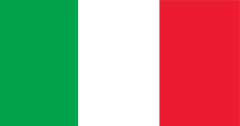 A flag of italy with a red white and green stripe

AI-generated content may be incorrect.